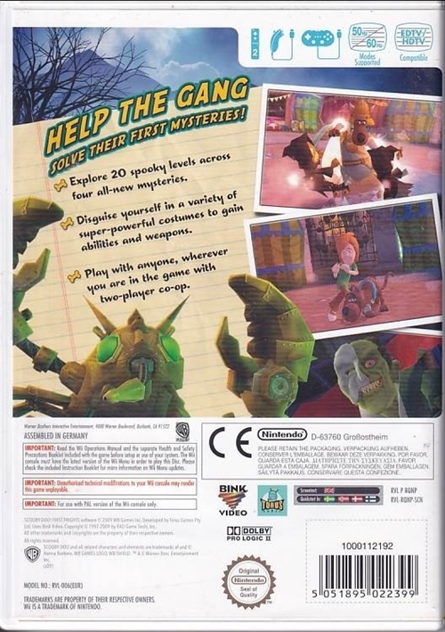 Scooby-Doo Night of 100 Frights - Wii (B Grade) (Genbrug)